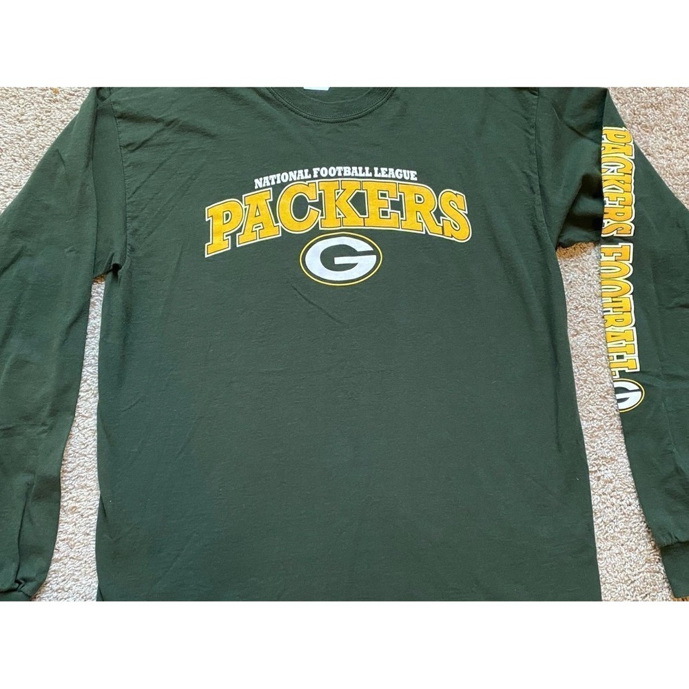 NFL T Shirt Green Bay Packers Large Long-sleeve Football